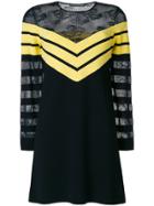 Alexa Chung Chevron Detail Dress - Black