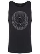 Track & Field Printed Tank - Black