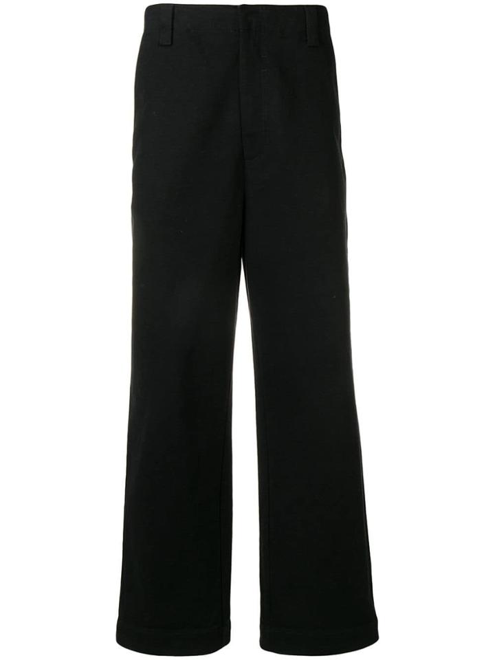 Acne Studios Clean Front Trousers - Black