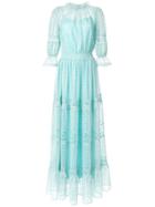 Copurs Macramé Lace Dress - Blue