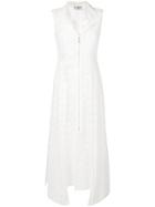 Chanel Vintage English Embroidery Dress - White