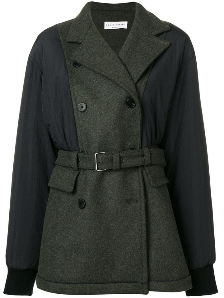 Sonia Rykiel Padded Double Breasted Jacket - Black