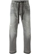 Andrea Pompilio Distressed Drawstring Jeans