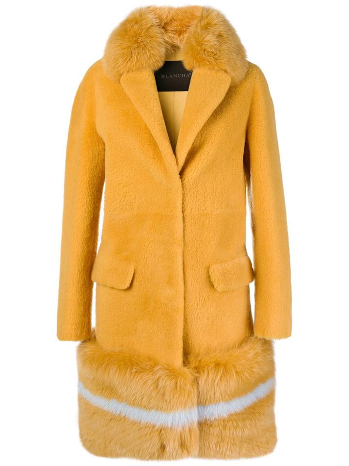 Blancha Oversized Coat - Yellow & Orange