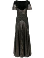 Talbot Runhof Long Glitter Jersey Gown - Black