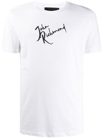 John Richmond Handwritten Logo Print T-shirt - White