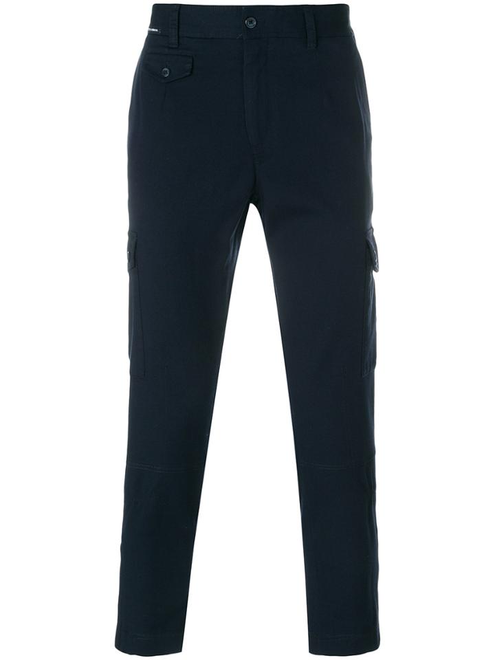 Dolce & Gabbana Cropped Cargo Trousers - Blue
