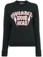 Dsquared2 Wood Head Print Sweatshirt - Black