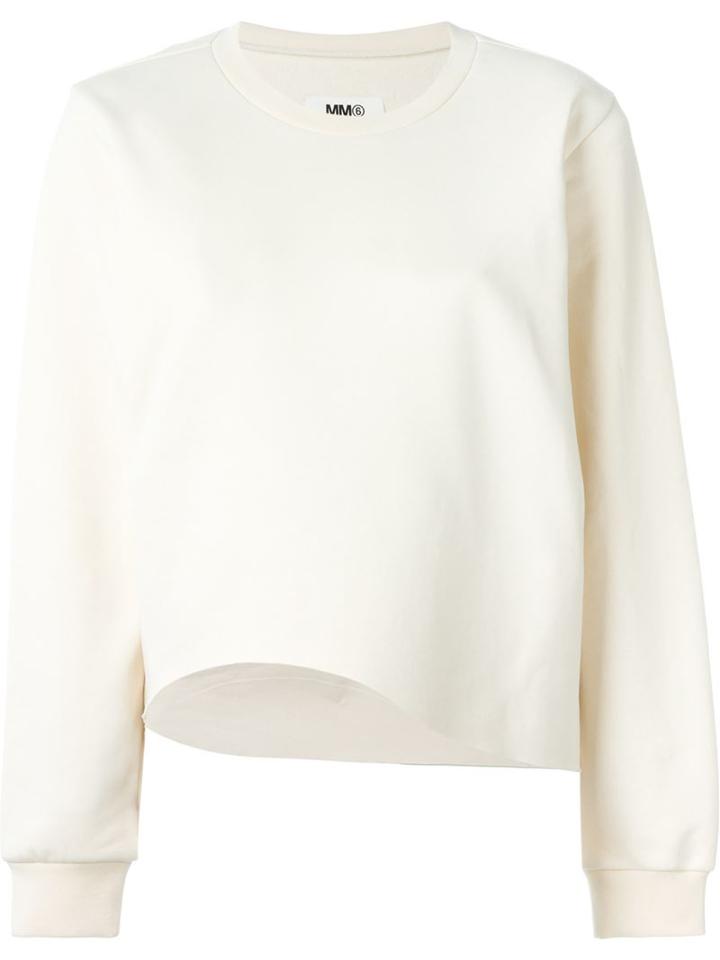 Mm6 Maison Margiela Asymmetric Hem Sweatshirt