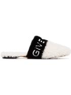 Givenchy Giv Bedford Shpskn Logo Slippr Blk Bnd - White