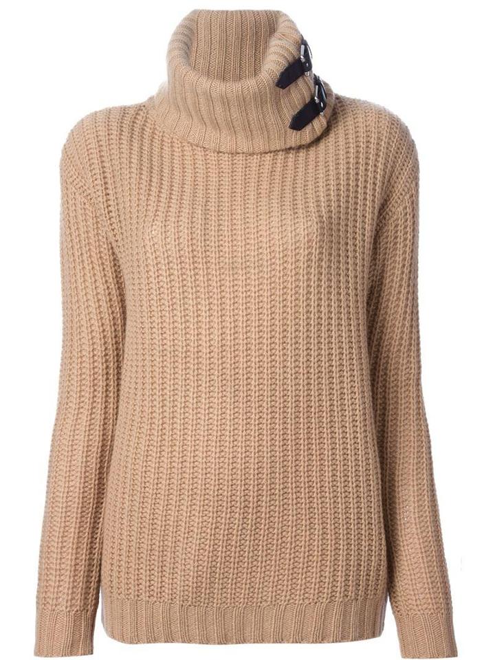 Ralph Lauren Black Roll Neck Chunky Sweater