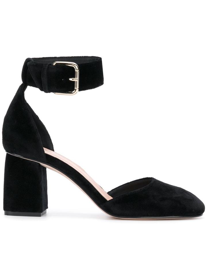 Red Valentino Red(v) Ankle Strap Pumps - Black