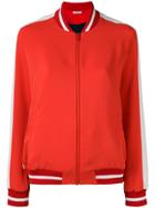 P.a.r.o.s.h. Contrast Panel Bomber Jacket - Red