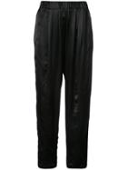 Urban Zen Satin Track Pants - Black