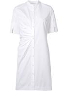Nellie Partow Button Front Shirt Dress, Women's, Size: 8, White, Cotton