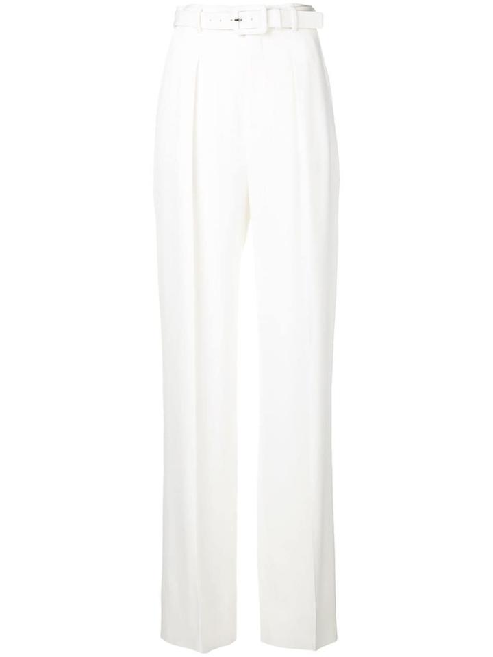 Givenchy Belted Wide Leg Trousers - White
