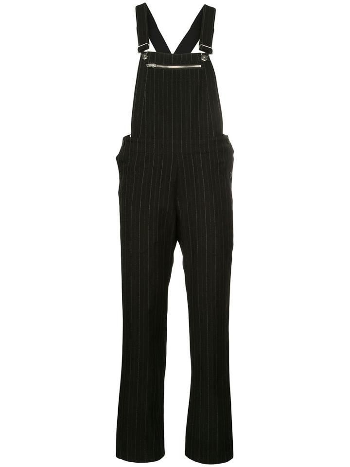 Yohji Yamamoto - Suspender Overall - Women - Cotton/polyester - 1, Women's, Black, Cotton/polyester