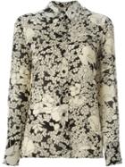 Saint Laurent Floral Print Shirt, Women's, Size: 40, Nude/neutrals, Viscose