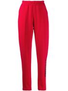 Styland Logo Print Track Pants - Red