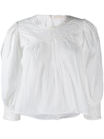 Love Shack Fancy Phoebe Blouse - White