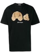 Palm Angels Teddy Print T-shirt - Black