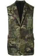 Givenchy Camouflage Printed Gilet - Green