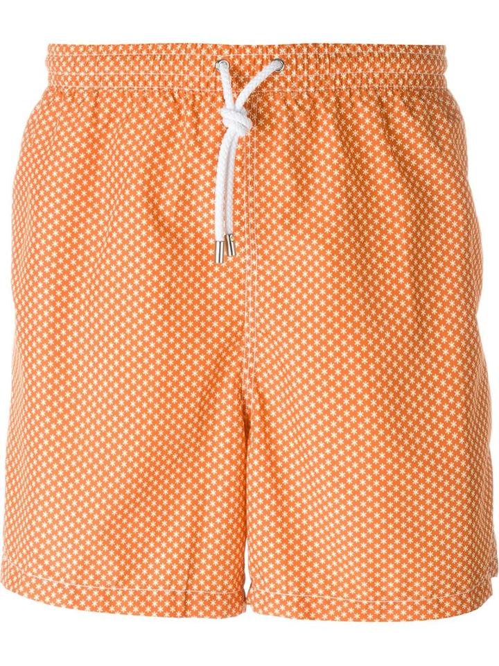 Kiton Snowflake Print Swim Shorts