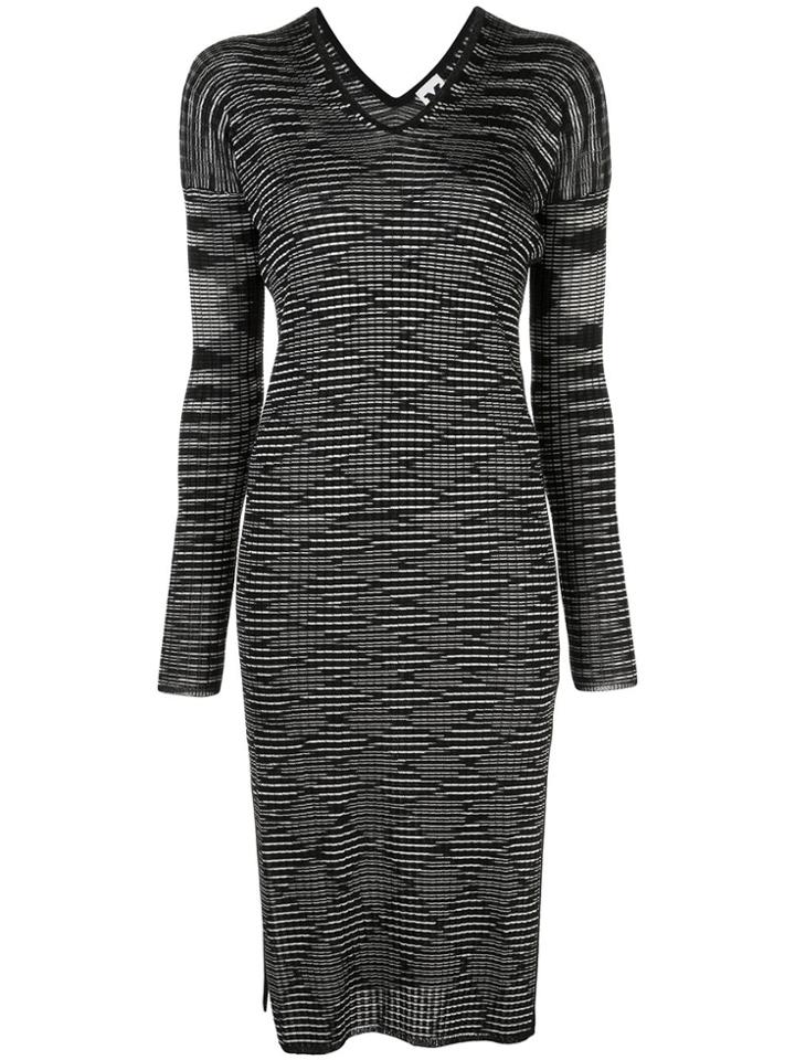 M Missoni Textured-knit Dress - Black
