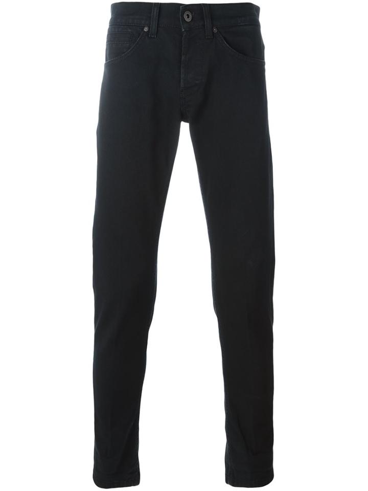 Dondup 'george' Slim Jeans, Men's, Size: 36, Black, Cotton/spandex/elastane