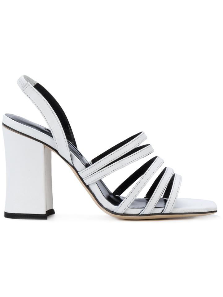 Dorateymur Strappy Block-heel Sandals - White