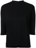 Le Ciel Bleu - Pleated Top - Women - Polyester - 36, Black, Polyester