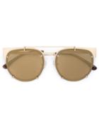 Vera Wang Round Frame Sunglasses, Women's, Grey, Stainless Steel