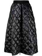 Moncler A-line Quilted Skirt - Black