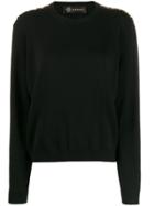 Versace Greca Trim Detail Jumper - Black