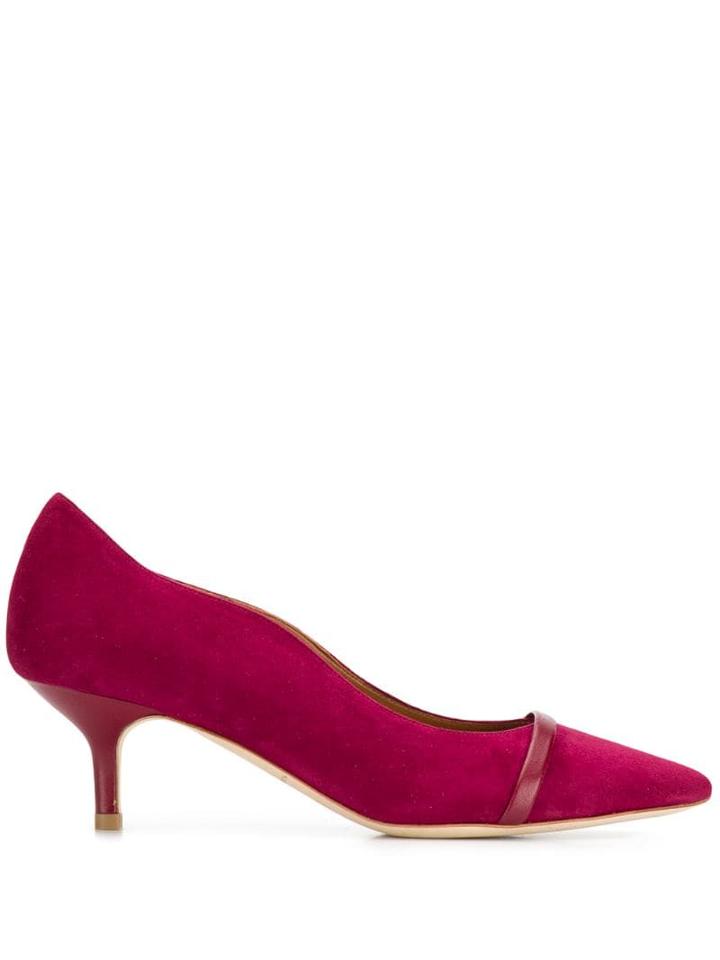 Malone Souliers Suede Mid-heel Pumps - Pink