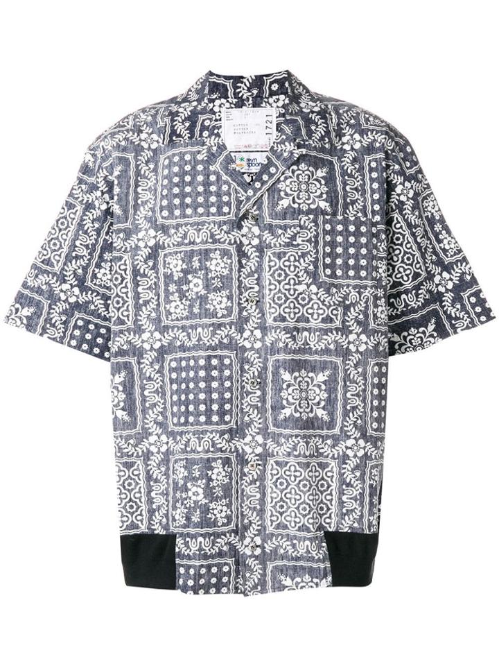 Sacai Printed Shirt - Blue