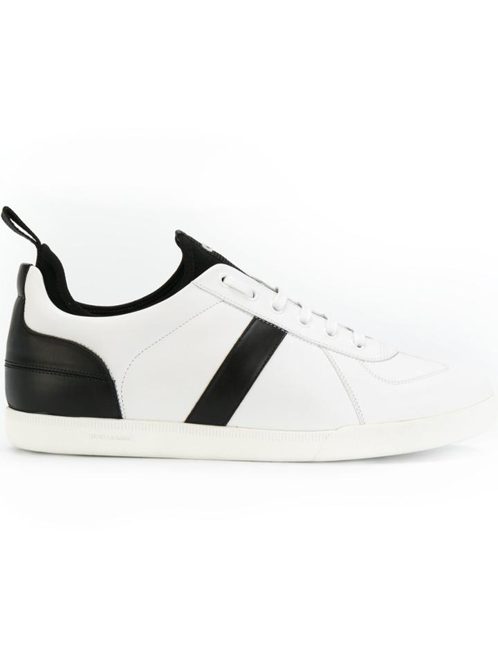 Dior Homme Striped Sneakers - White