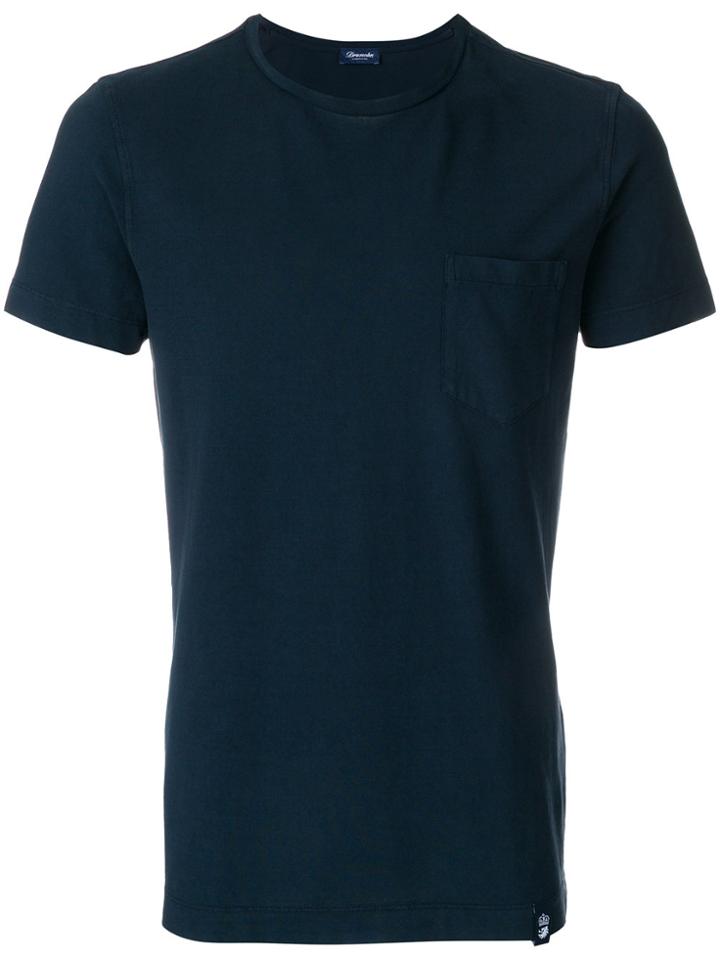 Drumohr Chest Pocket T-shirt - Blue