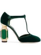 Dolce & Gabbana Crystal Embellished Pumps - Green