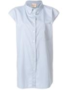 Erika Cavallini Open Back Short Sleeve Shirt - Blue