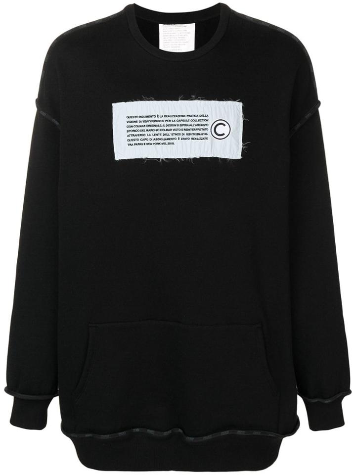 Colmar A.g.e. By Shayne Oliver Embroidered Text Patch Sweatshirt -