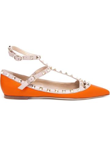 Valentino Rockstud Leather Flats