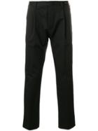 Pt01 Pleated Straight-leg Trousers - Black