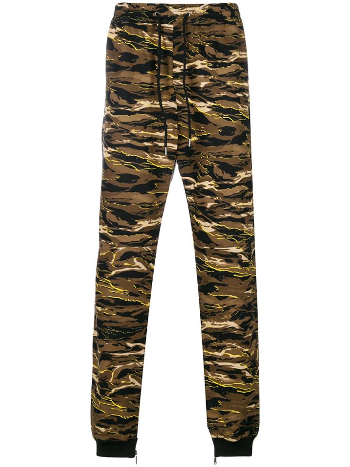 Puma Camouflage Print Track Pants - Brown