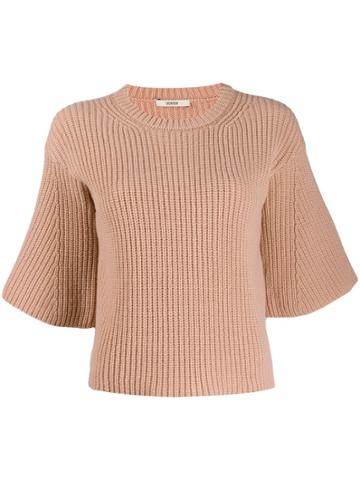 Odeeh Short-sleeved Knitted Top - Pink
