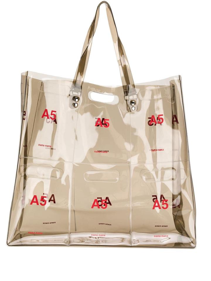 Nana-nana A5 Panelled Tote - Black
