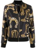 Versace Collection All-over Print Bomber Jacket - Black