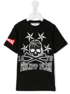 Philipp Plein Kids Skull Print T-shirt, Boy's, Size: 12 Yrs, Black