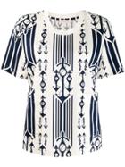 Tory Burch Anchor Print T-shirt - White
