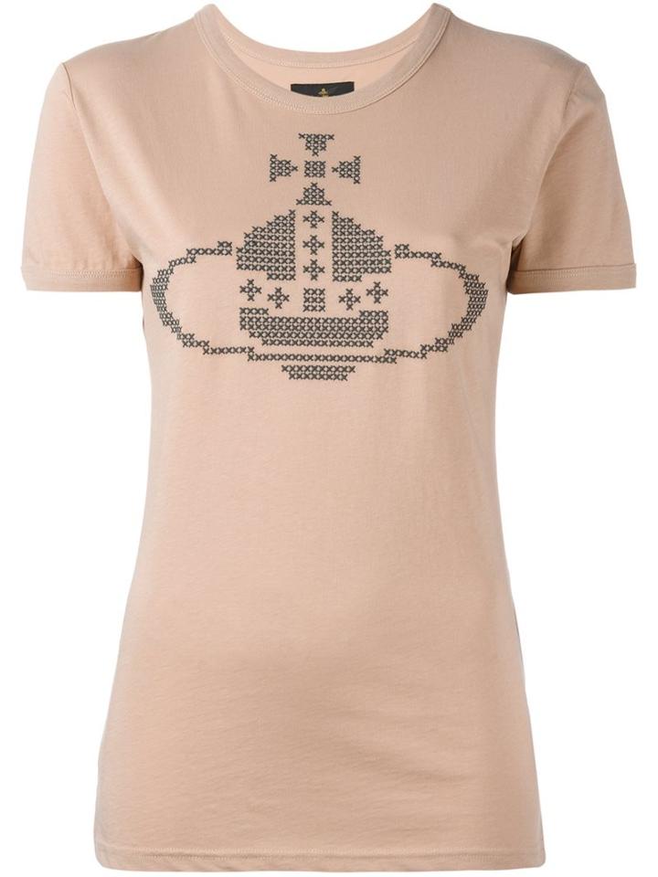 Vivienne Westwood Anglomania 'orb' Embroidered T-shirt